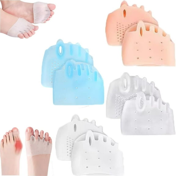 SENIURIS Silicone Toe Separators for Women and Men, 4 Pairs Breathable Soft Toe Protector.