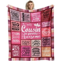 Cousin Gifts, Cousins Gifts for Women, Gifts for Cousins Female, Best Cousin Gifts, Cousin Birthday Gifts, Cousin Gifts for Girls, Cousin Gift Ideas, to My Cousin Gifts Blanket 60”x 50”