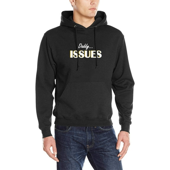 Unisex Graphic Hoodie Sweatshirt - Daddy - Black - Long Sleeve