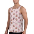 thumbnail image 2 of Easygdp Strawberry Cake Men's Tank Top, Sleeveless Muscle T Shirts, Breathable, Quick-Dry, Loose for Gym, Running, Fitness - X-Large, 2 of 9