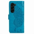 thumbnail image 3 of for Galaxy Z Fold 6 Case Wallet, Women Butterfly Embossed PU Leather Flip Folio Cover Credit Card Holder Slots Stand Case with Hand Strap for Samsung Galaxy Z Fold 6,Blue, 3 of 16