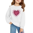 thumbnail image 3 of Tao Tao Valentine's Day Sweatshirt For Boys And Girls Love Graphic Prints Long Sleeve Shirt Casual Pullover Clothes Tops White 5 Years, 3 of 3