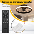 thumbnail image 4 of 2X Ceiling Fan Remote Control Kit with 6 Speed Settings, Replacement Ceiling Fan Remote, Dimming Controls, 110-265V,2 x Remote control 2 x Controller (with air guide),Black & White, 4 of 8