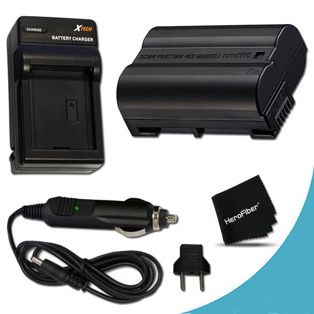 High Capacity Replacement Nikon ENEL15 Battery And AC/DC Quick Charger