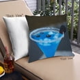 thumbnail image 1 of Ahgly Company Drinks Cocktails Outdoor Throw Pillow, 18 inch by 18 inch, 1 of 6