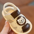 thumbnail image 4 of HUANBAI Baby 2024 Little Sandals Walking Shoes Soft Sole Baotou Shoes 3-6 Months, 4 of 9