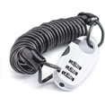 thumbnail image 1 of Helmet Lock Cable Lock Lightweight Combination Lock with 3-Digit Code 90 cm Long, 1 of 5