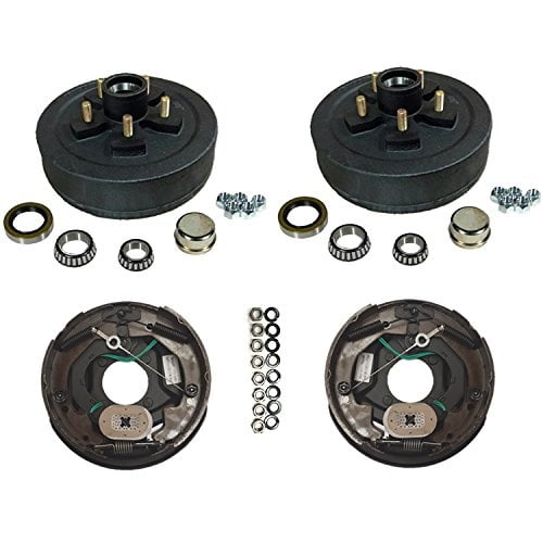Trailer Axle Self-Adjusting Electric Brake Kit 5-5/" Bolt Circle 3,500 lbs