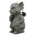 thumbnail image 3 of Ebros Le Penseur The Thinker Whimsical Garden Dragon Statue 10" H Cute Baby Dragon Winking Eye Faux Stone Resin Finish Figurine, 3 of 6