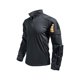 thumbnail image 1 of Ceisia Men's All-Season Gift Solid Color Quarter Zip Stand Collar Long-Sleeve Top - Elastic Breathable Outdoor Training Casual Uniform, 1 of 6