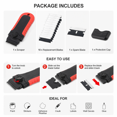 thumbnail image 6 of 10 Pack Locking Razor Blade Scraper for Glass Cooktop Paint Sticker Remover, 6 of 6
