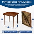 Shapoo Card Game Table 32 Inch Square Wooden Folding Card Game Table, Fruitwood. Solid Wood ...