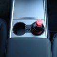 thumbnail image 1 of Portavasos para consola central Tesla, bolsillo lateral para monedas, organizador de asiento delantero automático, soporte para teléfono celular (negro) ShuxiuWang 8390606309044, 1 of 1