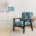 thumbnail image 2 of Designart "Oceanic Mirage Tropical Pattern III" Upholstered Tropical Accent Chair and Tropical Arm Chair - Multiple Color & Pattern, 2 of 7