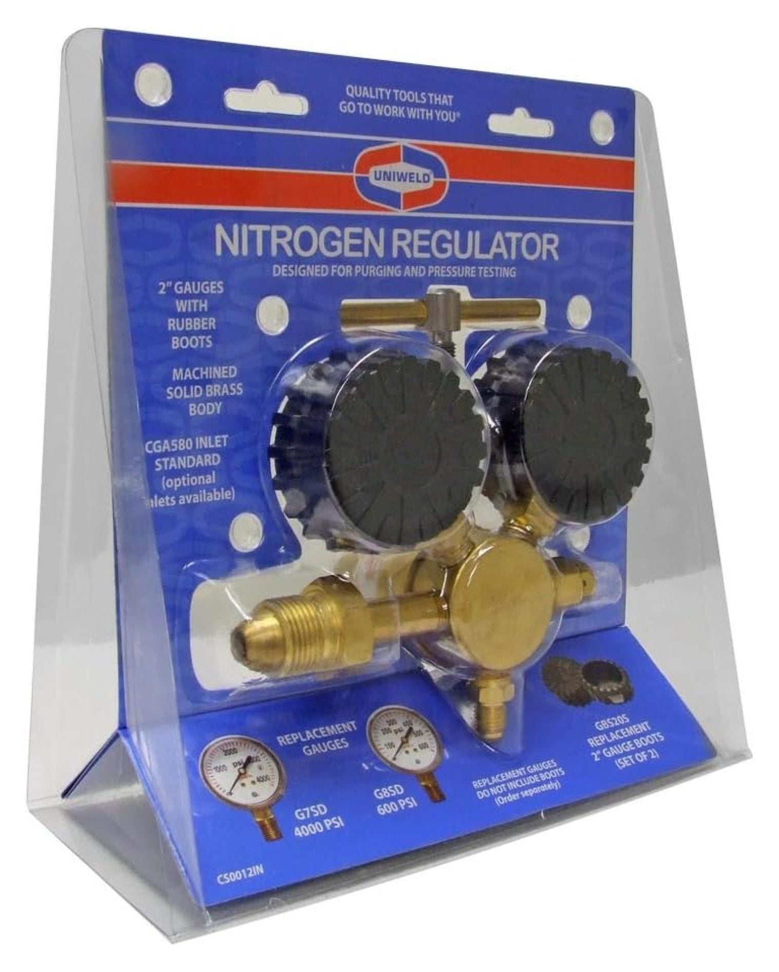 RHP400 Nitrogen Regulator with 0-400 PSI Delivery Pressure, CGA580 Inlet Connection and 1/4-Inch Male Flare Outlet Connection
