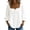 White, variant on Womens Plus Size Square Neck Tunic Blouse Short Sleeve Casual Loose Fit Summer Top (Pink,M)