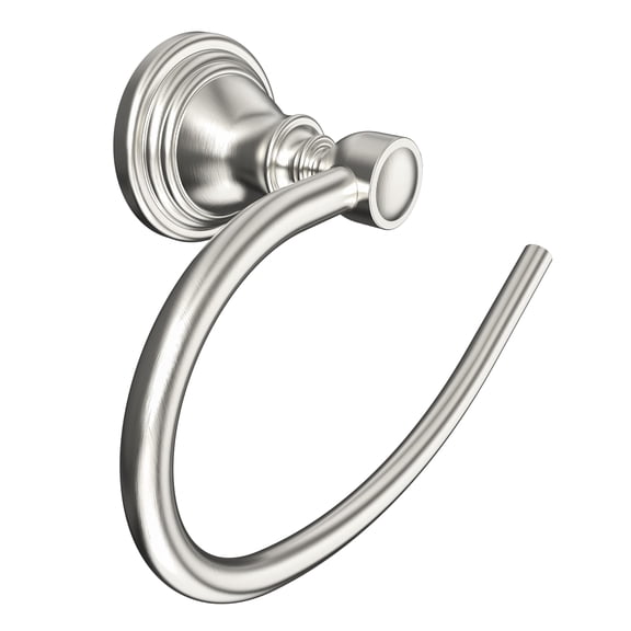 Bathroom Towel Ring Brushed Nickel 1 Pack Wall Mounted Hand Towel Holder