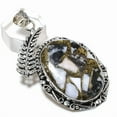 thumbnail image 2 of Natural Zebra Jasper Gemstone 925 Steling Silver Jewelry Pendant 2.44", 2 of 2