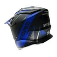 thumbnail image 6 of 1Storm Adult Motocross Helmet BMX MX ATV Dirt Bike Downhill Mountain Bike Helmet H637 Racing Style; Storm Blue + Goggles + Skeleton Blue Glove Bundle, 6 of 9
