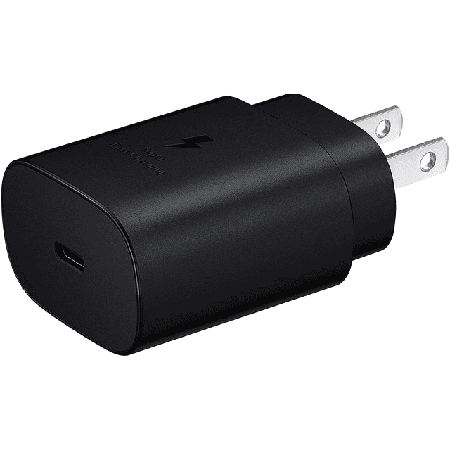 Adaptive Fast Charger 25W USB-C Super Fast Charging Wall Charger for vivo V20 2021 (USB-C Cable is NOT included) - Black (US Version With Warranty)