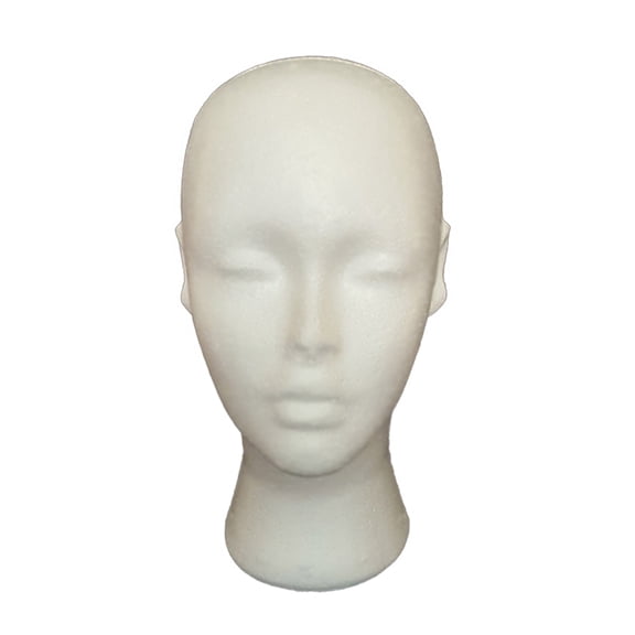 Farfi Female Foam Mannequin Head Manikin Model Wigs Hats Glasses Holder Display