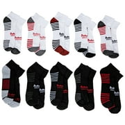 Budweiser Striped Logo Quarter Socks 10-Pair Variety Multipack