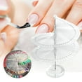 thumbnail image 2 of dianhelloya Gel Polish Display Stand Rotatable Detachable Smooth Edge Reusable Display Nail Polish Plastic Polish Gel Manicure Holder Shelf Nails Art Stand for Nail Salon Natural, 2 of 8
