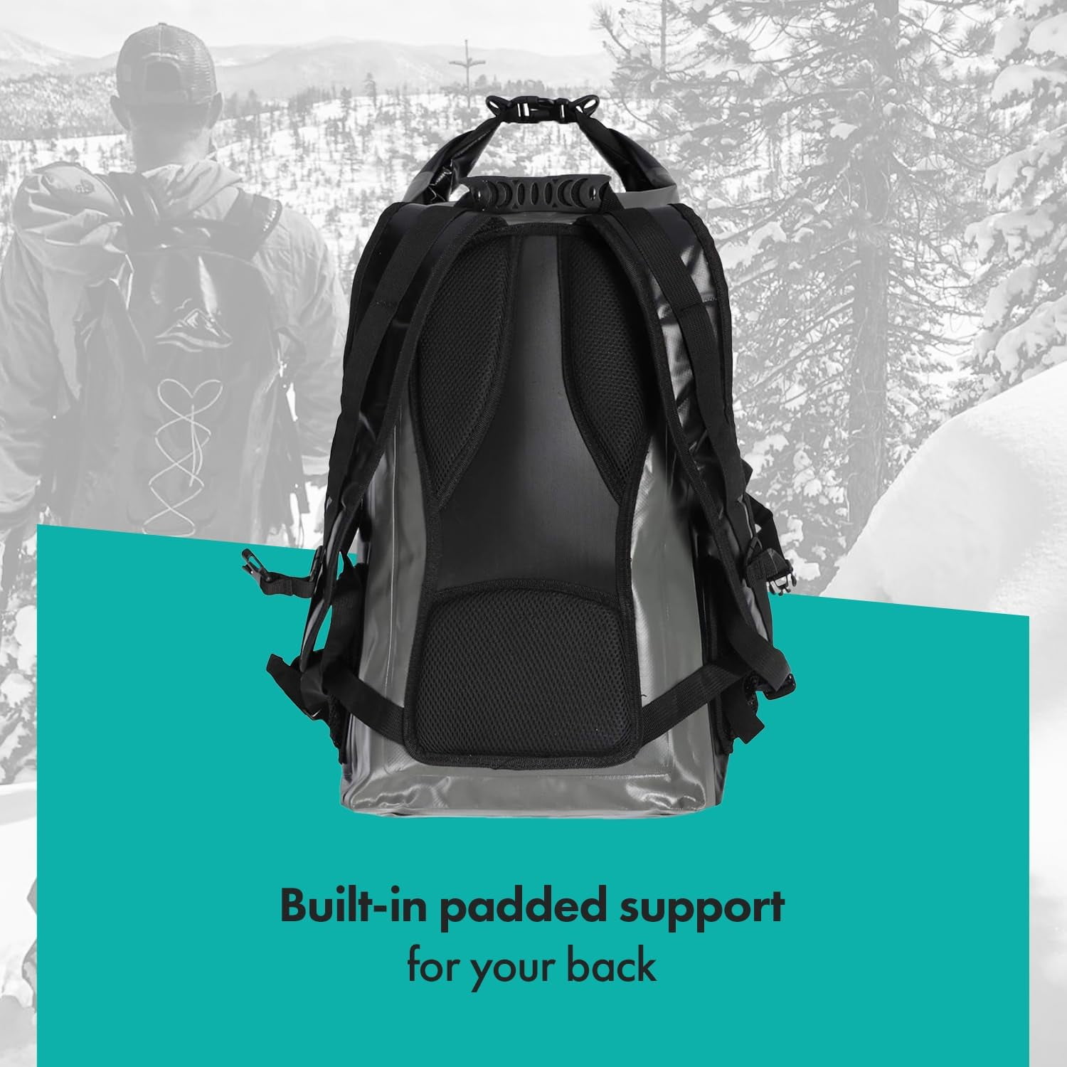 FE Active Dry Bag Waterproof Backpack - 30L Eco Friendly Bag for Fishing, Travel, Hiking, Beach Gear
