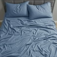 thumbnail image 3 of Nestl Split King Sheet Set, 1800 Series Microfiber Deep Pocket 4 Piece Bed Sheet Set, 3 of 8
