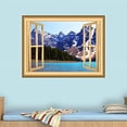 thumbnail image 2 of VWAQ 3D Lake Window Wall Decal Nature Decor Peel And Stick Mural VWAQ-NW44 (24"H X 30"W), 2 of 2