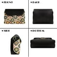 thumbnail image 5 of Pzuqiu Hippie Flower Women Leather Crossbody Bag Exquisite Craftsmanship Quilted Crossbody Purse for Women with Chain StrapTrendy Practical for Daily Use and Travel, 5 of 7