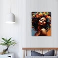 thumbnail image 3 of COMIO  African American Woman Wall Art Black Art Poster Graffiti Canvas Painting Picture for Living Room, 3 of 4