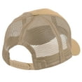 thumbnail image 5 of Falari Trucker Hat 2-Piece Set, 6 Panel, Cotton Mesh, Adjustable Size Baseball Cap - Black & Khaki, 5 of 7