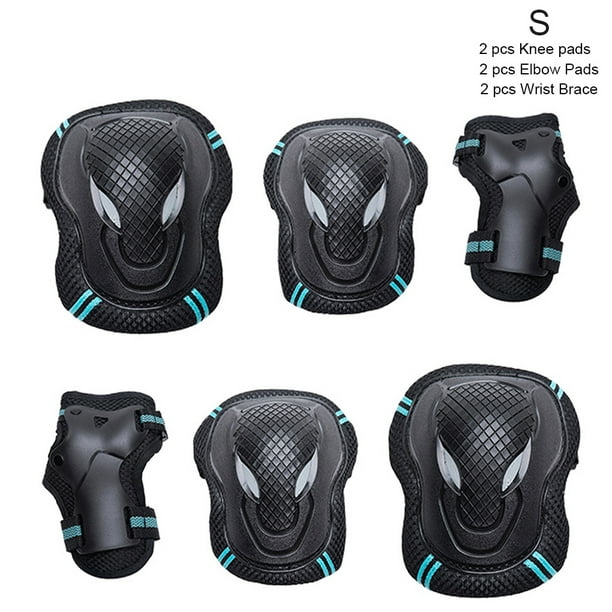 unbranded 6 Pieces/Set Skating Kit Skateboarding Cycling Knee Brace