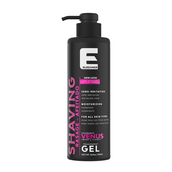 Gel de afeitar transparente E Elegance fragancia Venus 500 ml