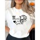 thumbnail image 1 of Camiseta De Manga Corta Para Mujer, Camisetas De Verano Para Pescar, Acampar, Uso DiarioWomen's Casual Music & Love Graphic Tee - Short Sleeve, Round Neck, Polyester Blend, Comfortable Summer Top fo, 1 of 6