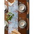 thumbnail image 2 of Ldtrchee Christmas Table Runner 90 Inches, Red Truck Snowman Xmas Tree Snowflake Bed Runner Dresser Scarves Tabletop for Indoor Outdoor Parties/Ceremony/Banquet, 13" x 90", 2 of 8