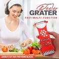 thumbnail image 2 of Slicers 5 In 1 Multi Function Slicers Chopper Peeler Shredder Manual Tools(Red), 2 of 7