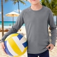 thumbnail image 3 of Fozruso Long Sleeve Breathable Mesh Raglan Tee for Boys Lightweight Kids Top for Daily Wear Play, 3 of 6