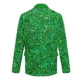 thumbnail image 4 of Mens Blazer Mardi Gras Corduroy Suit Jacket Funny Glitter Sequins Print Sport Coat 2 Button Slim Fit Carnival Business Office Blazers with Pockets, 4 of 5
