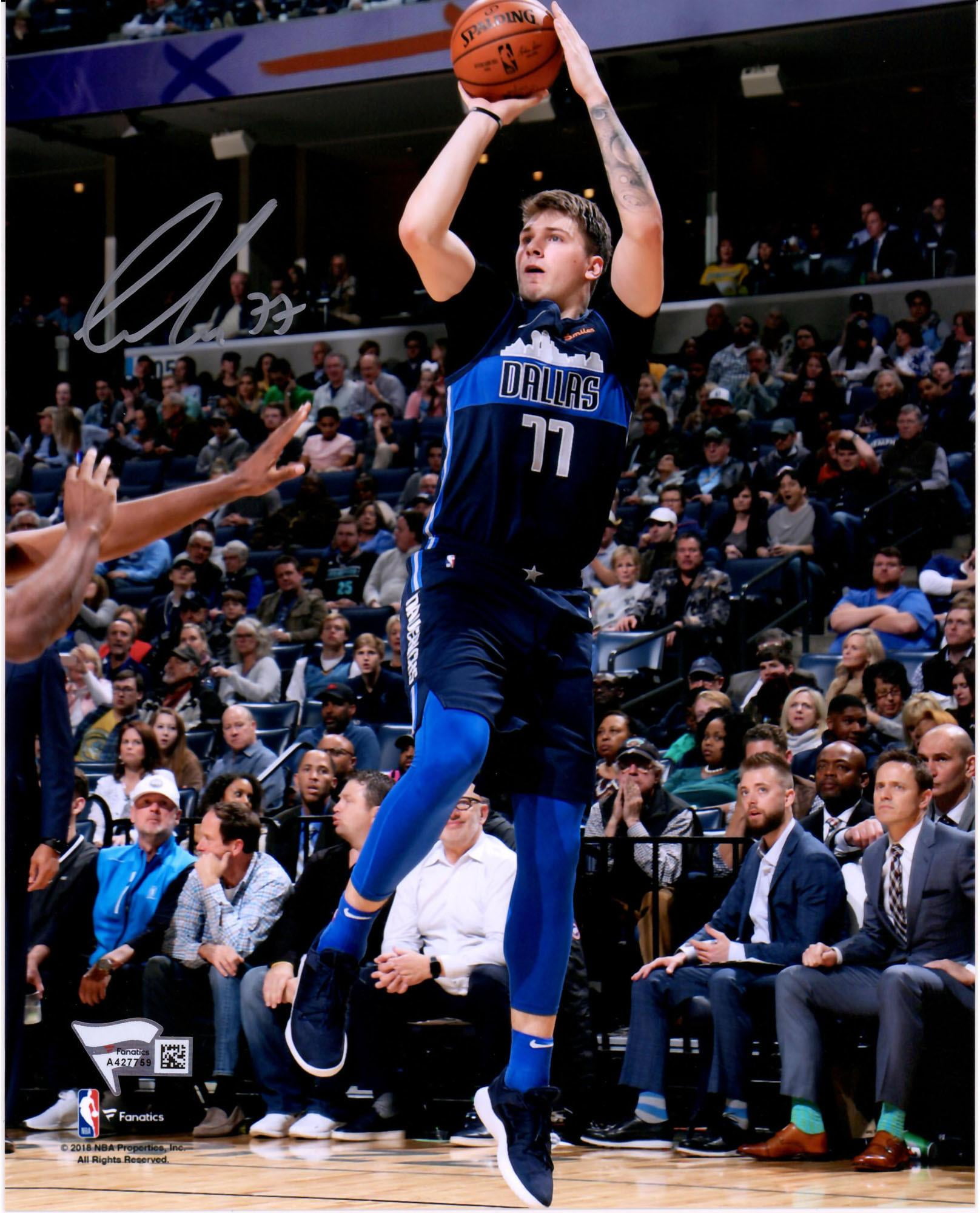 luka doncic autographed basketball