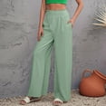 thumbnail image 2 of Womens Pants Business Casual Outfits for Women Green Trousers for Women Lounge Pants for Women'S Wide Leg Pants With Pockets Summer Pants for Women 2025, 2 of 4