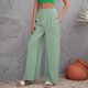 thumbnail image 2 of Pantalones casuales de cintura alta para mujer - Cintura elástica, corte holgado - Tejido suave y elástico para viajar, estar en casa o salir, para todas las estaciones, 2 of 4