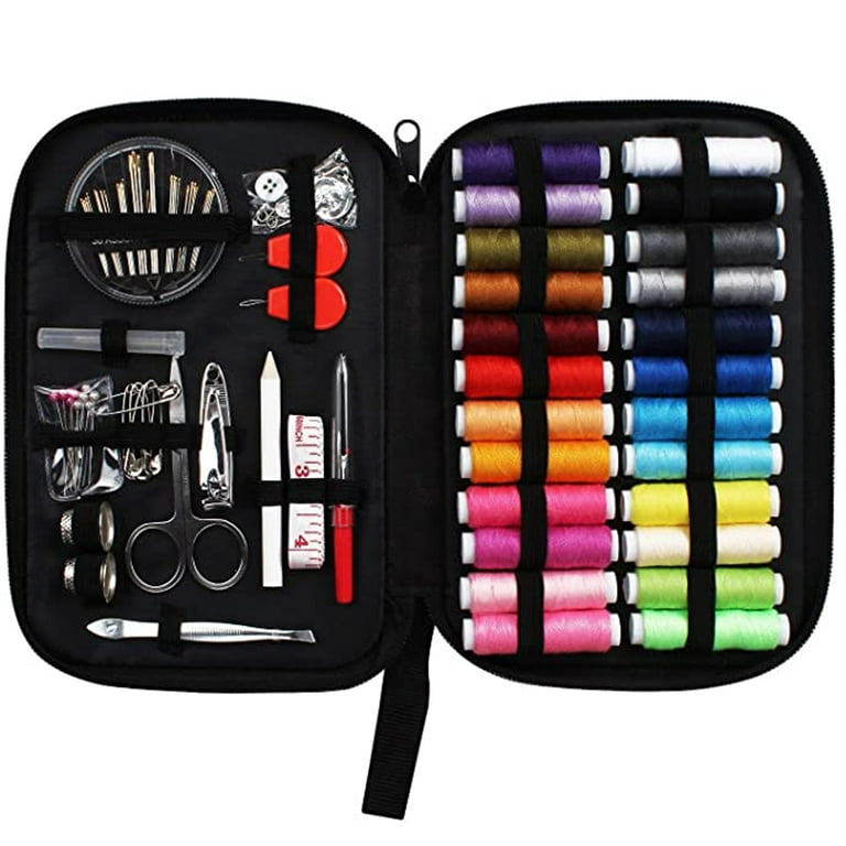 Sewing Kit, Multi-Functional Nylon Travel Sewing Bag Set With Stainless  Steel Needle For Sewing For Home Daily Use Black 