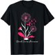 thumbnail image 1 of Camiseta de Apoyo al Cáncer de Mama con Diente de León y Lazo Rosa para Mujer - Regalo Inspirador, 1 of 7