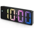 thumbnail image 1 of AMIR Upgraded Digital Alarm Clock, LED Clock for Bedroom, Electronic Desktop Clock with Temperature Display, Adjustable Brightness, Voice Control, 12/24H Display for Home, Office, Kids,(Colorful), 1 of 8