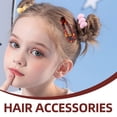thumbnail image 3 of 4 piezas de pinzas de pelo de carey retro gotitas de agua Barrettes de clip Pasadores de pelo para damas mujeres niñas (ámbar), 3 of 4