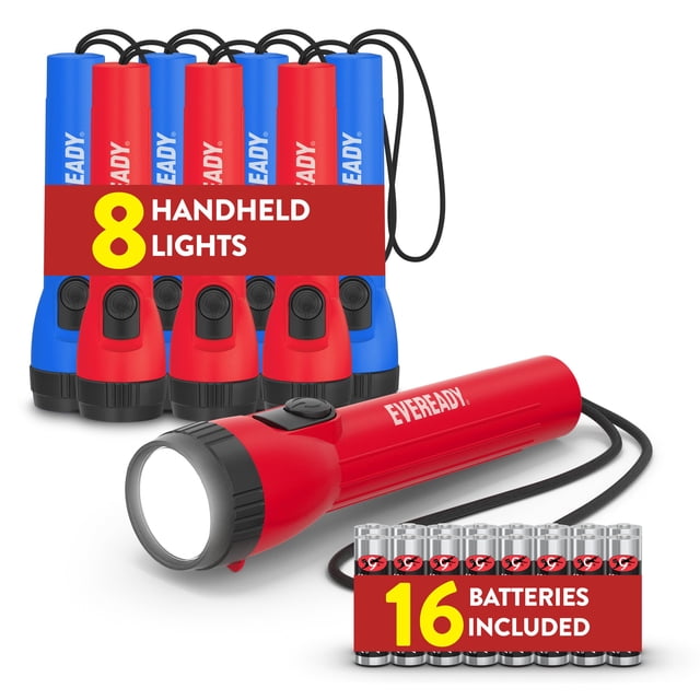 Linternas EVEREADY LED de 8 unidades con pilas AA incluidas