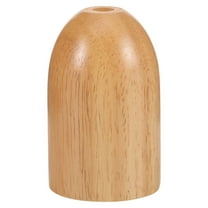 MOKKHNB 1Pcs Light Brown Wood Lamp Base for Table Lamps with E27 Socket