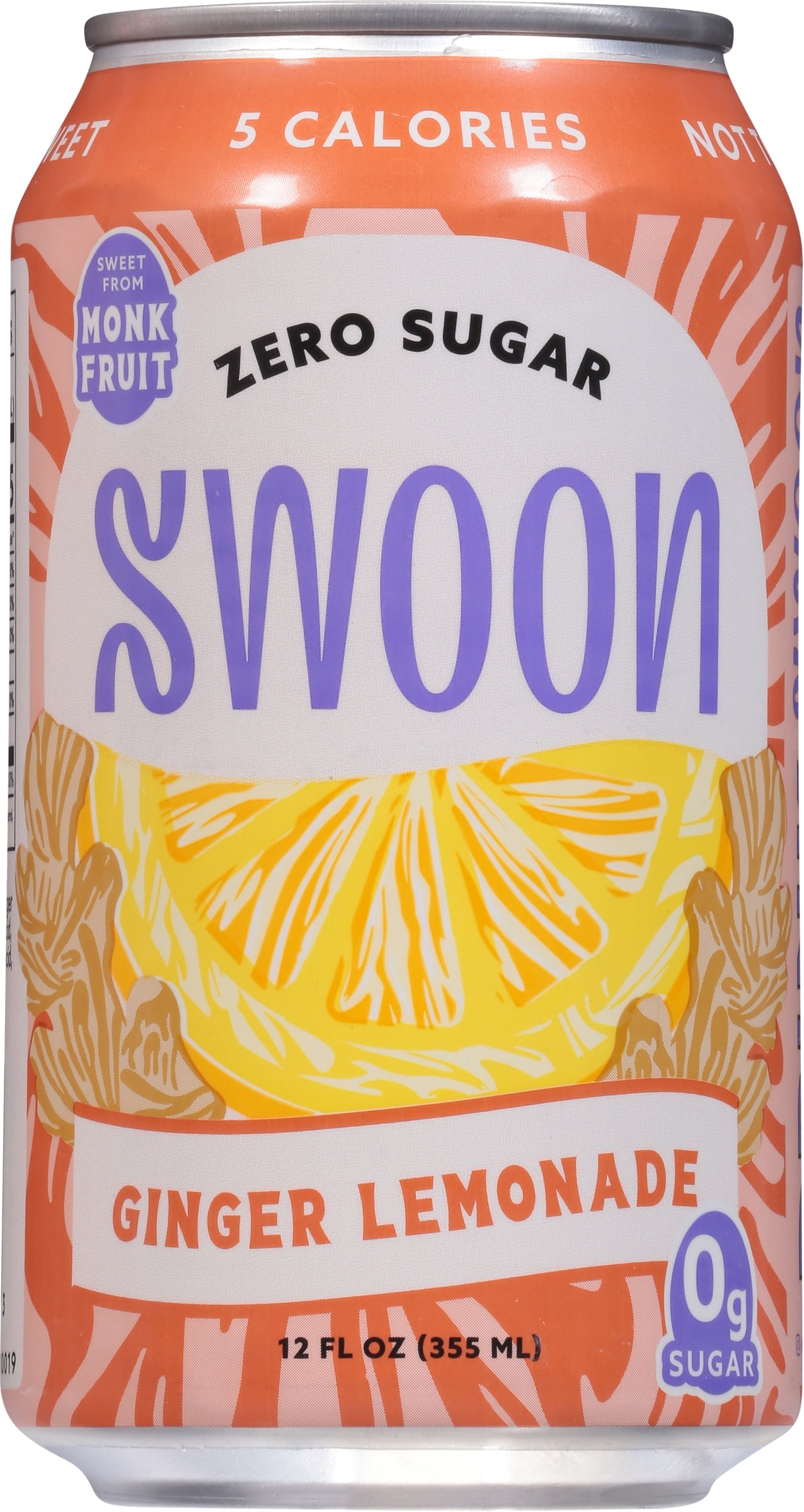 Swoon - Zero Sugar Ginger Lemonade, 12 fl oz